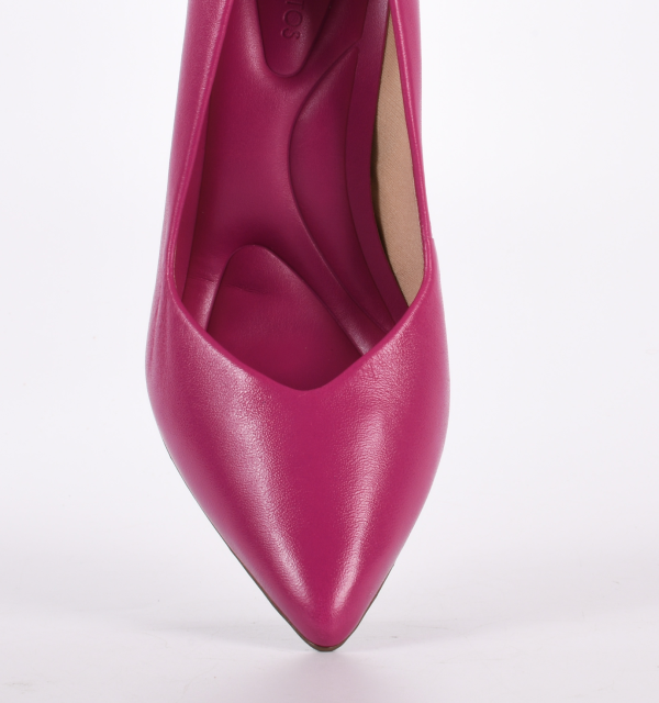 Scarpin bico fino Napa Top Fucsia