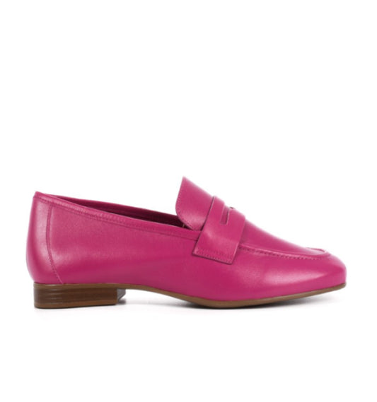 Mocasines Piel Napa Top Fucsia