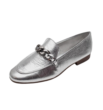 Mocasín Plata con Cadena