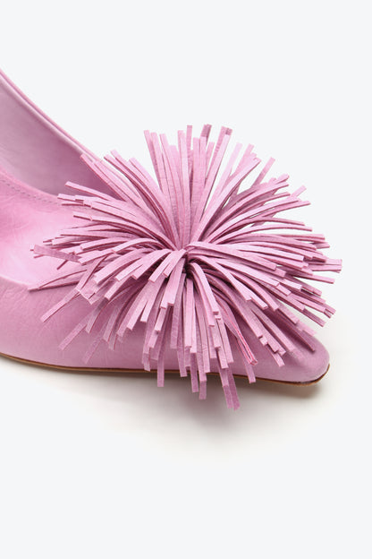 Lexie Slingback with Pink Pompom