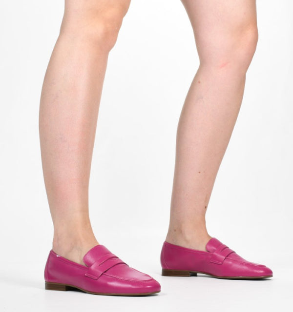 Loafer Pink Nappa Leather Top Fuchsia