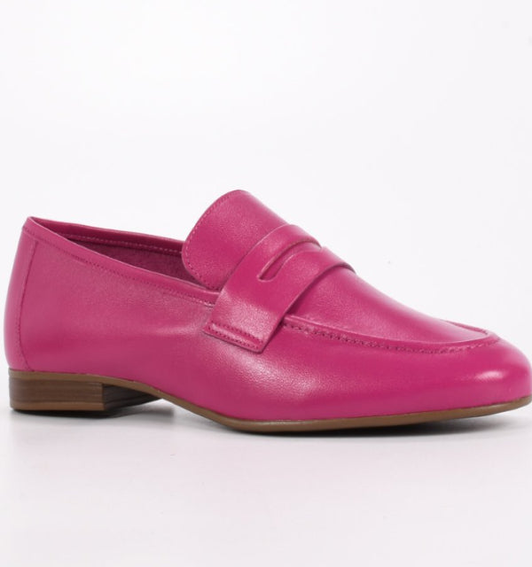 Loafer Pink Nappa Leather Top Fuchsia