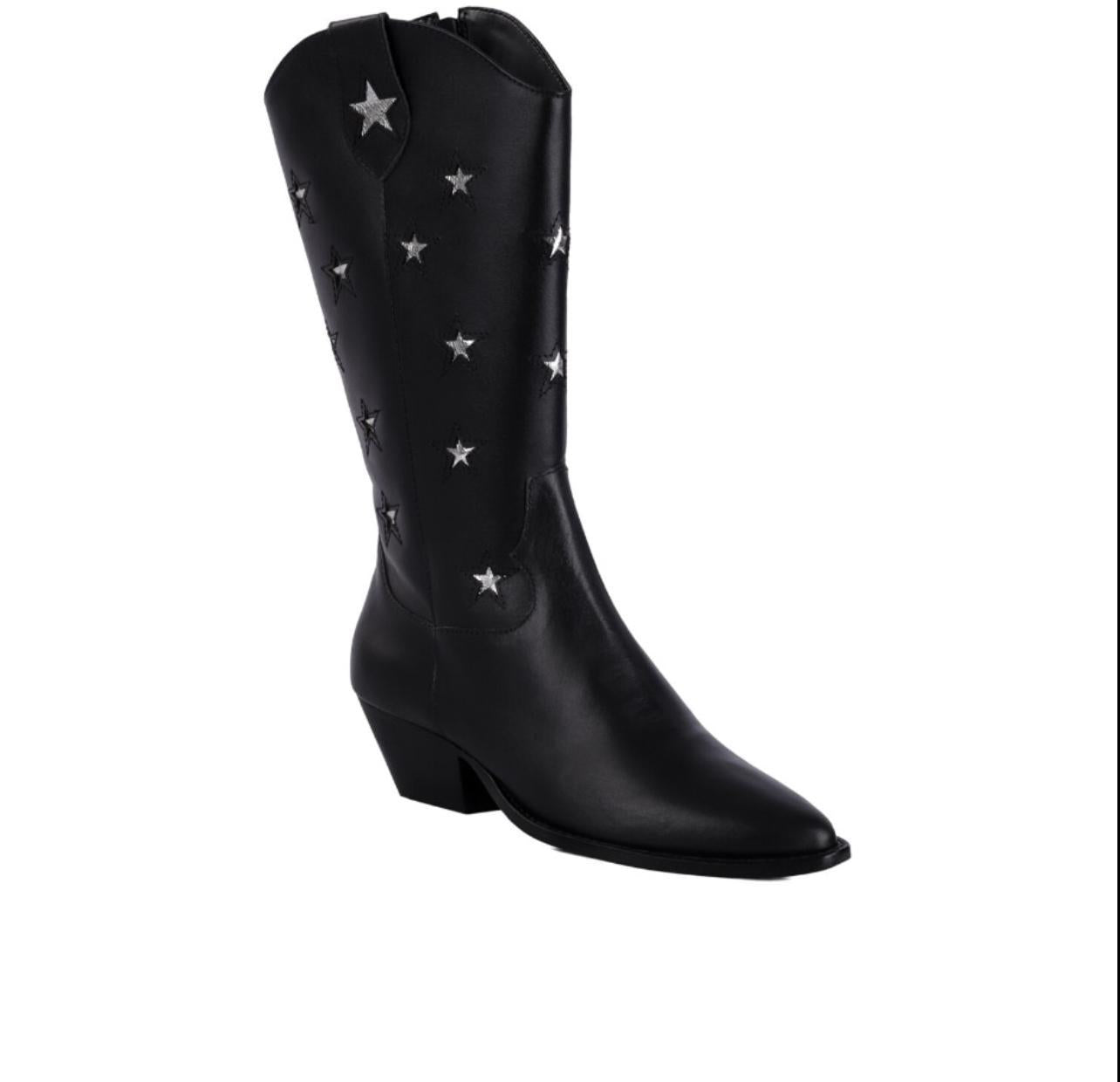 Botas Cowboy Star Pretas