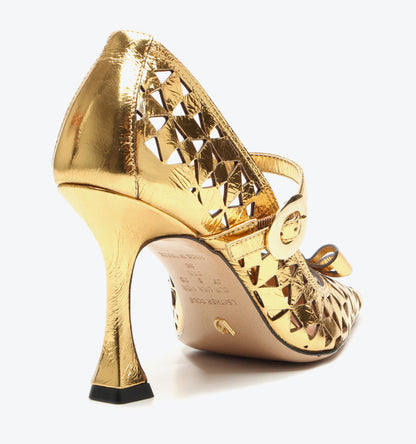 Metal Candy Gold/Silver Patent Scarpins