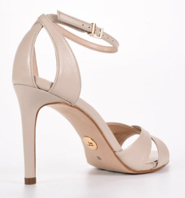 Nude Strappy Leather Ankle Strap